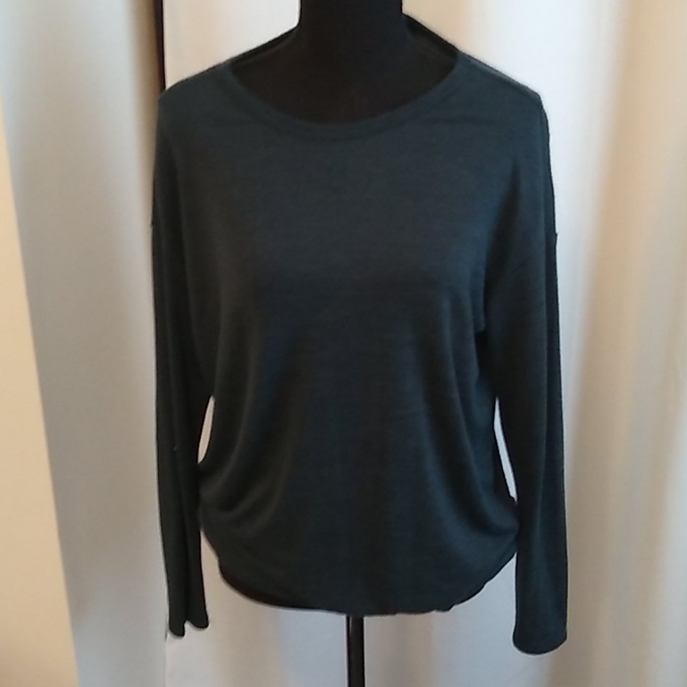 Philosophy Dark Green Long Sleeve Tee